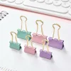Creative cross-border new product: Color long-tail clip office set, metal color paper clip office stationery set Specification image